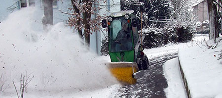 Winterdienst in Wiesbaden - Wege von Schnee befreien